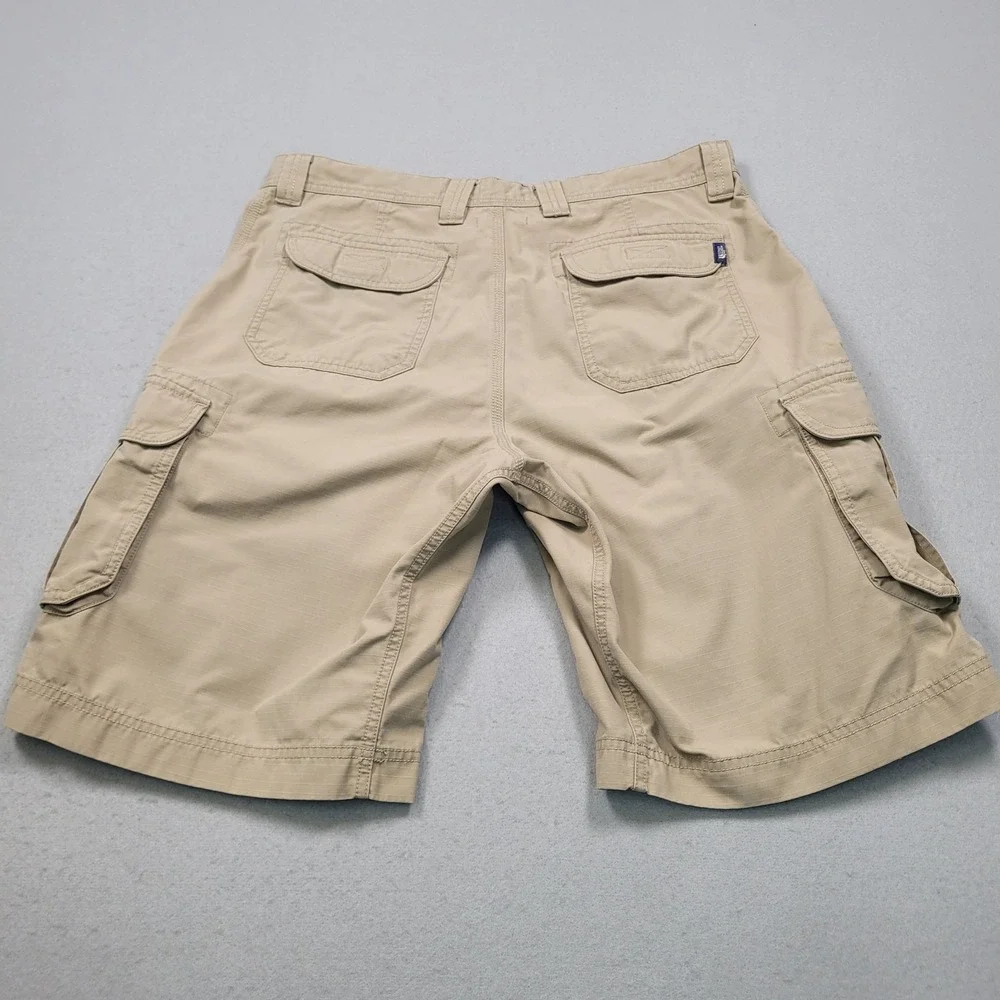 The North Face Mens Cargo Shorts Khaki Tan Ripstop Hiking Outdoor Size 36